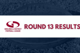 Geelong & District Football Netball League Round 13 Results