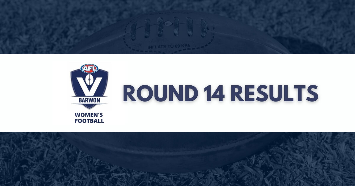 AFL Barwon Women’s Football Round 14 Results