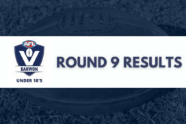 AFL Barwon Under 18’s Round 9 Results