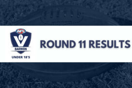 AFL Barwon Under 18’s Round 11 Results