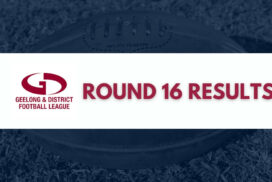 Geelong & District Football Netball League Round 16 Results