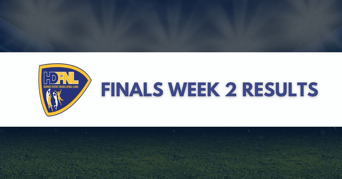 Heathcote District Football League Finals Week 2 Results