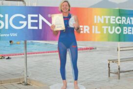 Marathon swim victory