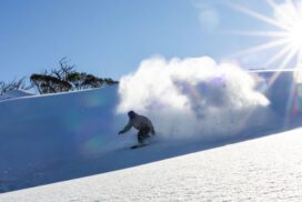 Gus Bald Snowboarder