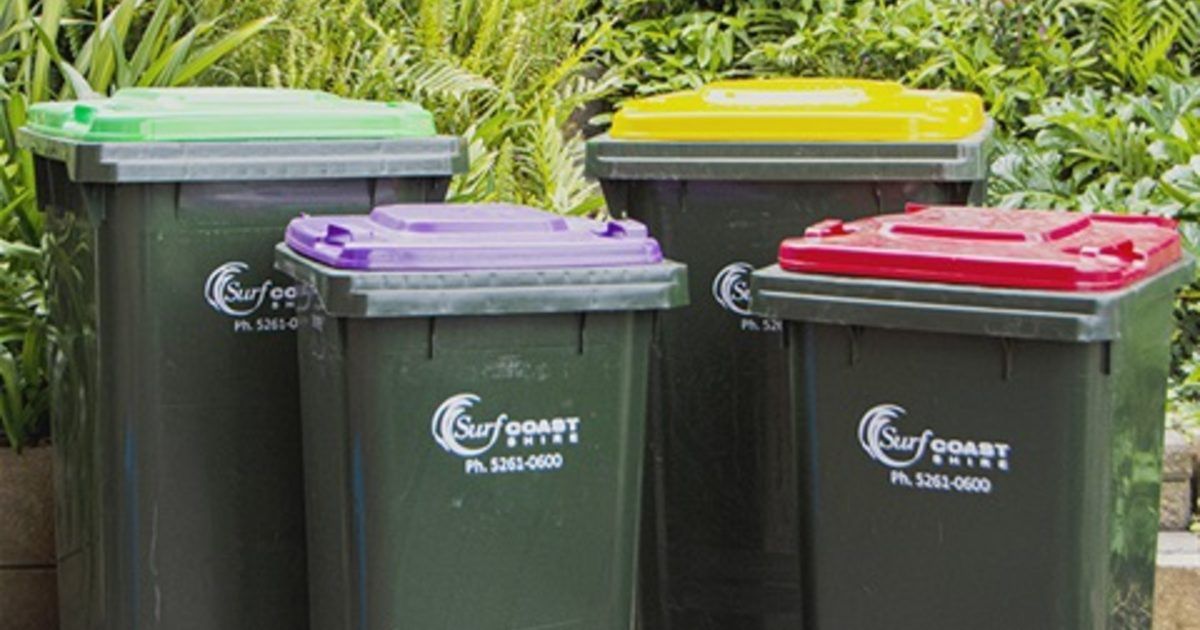 Surf Coast Christmas bin collection 2025