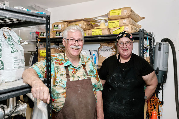 David and Miriam Donnarumma have moved the small but mighty Little Wings Artisan Bread from their home kitchen to a custom-built commercial kitchen. Photo: Matthew O'Donnell/Hails + Shine.