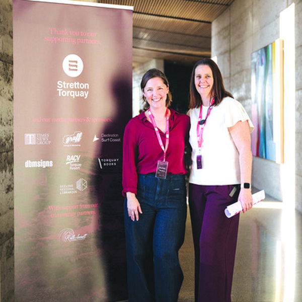 Surf Coast Writers Festival founders Mia de Rauch and Kate Walsh. Photos: Alex Shore Photography