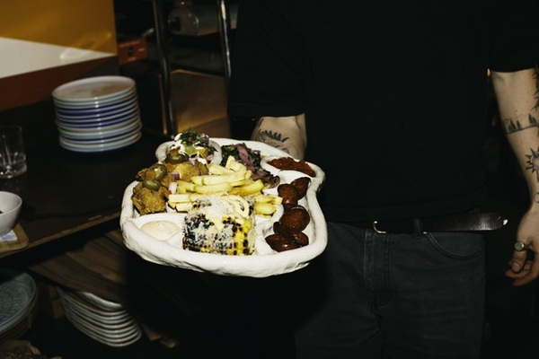 Bek Lah makes serving ware for her restaurant El Santo de los Tacos in her home ceramics studio. Photo: supplied.