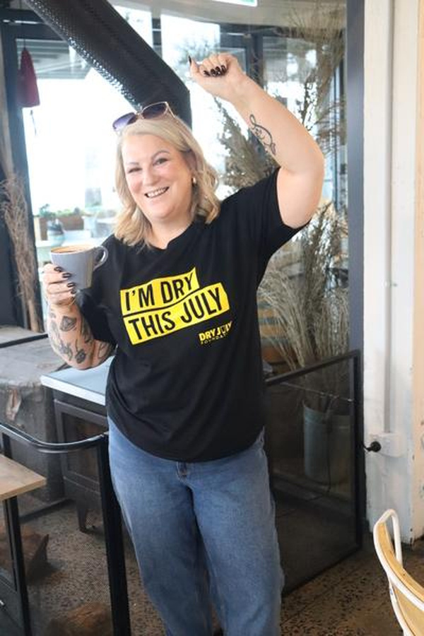 Kylie Blackney hopes her Dry July campaign will help ensure others facing cancer receive the same care and support that helped her through treatment. Photo: Nathan Rivalland.