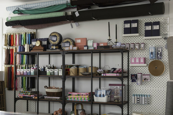 Many people have asked Sim about sewing lessons, and she is excited to be able to offer them from her new space. Photo: Melinda Tonzing.