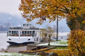 Viking river cruises Australia – Rhine Getaway ship in autumn along the Rhine River