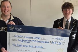 Geelong College student fundraiser Lazarus Community Centre