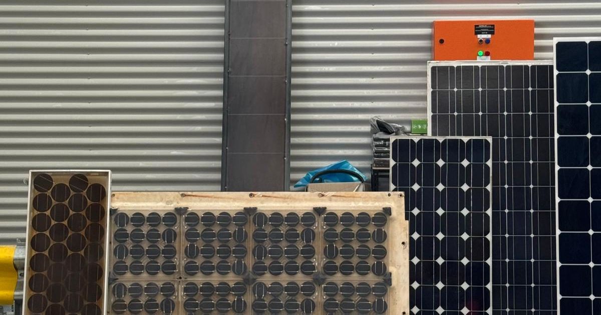 Solar panel recycling pilot