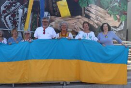 Largest Ukrainian flag Geelong