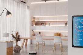 Smart blinds Geelong installed in modern living room