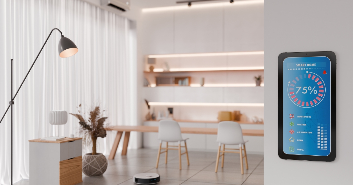 Smart blinds Geelong installed in modern living room