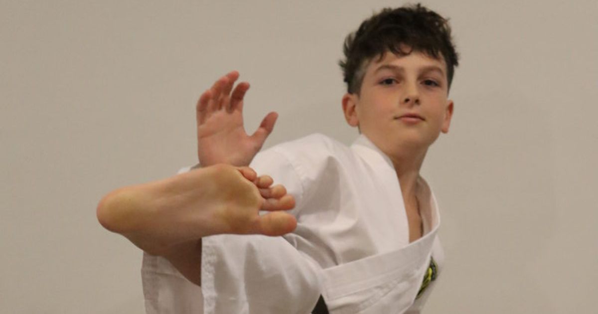 Young karate champion