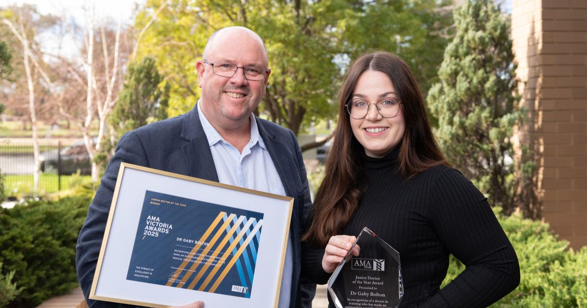 Dr Gaby Bolton AMA award