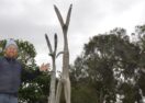 Inverleigh kangaroo sculptures