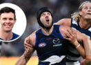 Geelong inconsistency gap highlighted as Sam De Koning contests Tristan Xerri in Round 8 clash