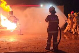 Hot fire training props