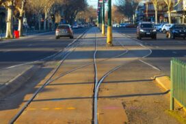 Bendigo tram track renewal works