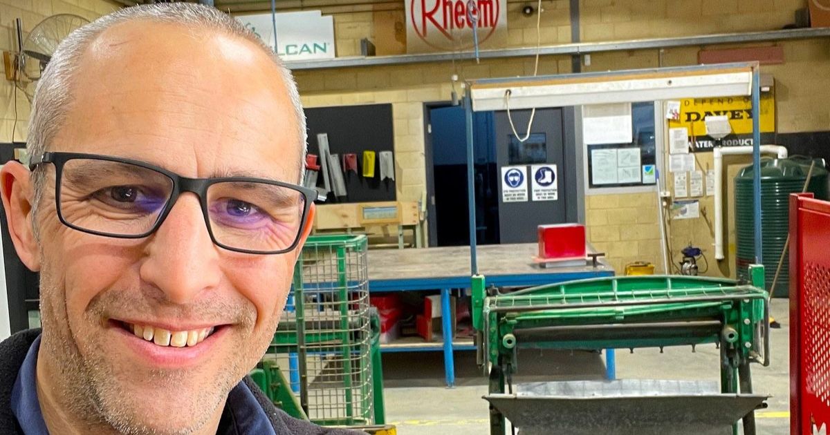 Mature-age plumbing apprentice