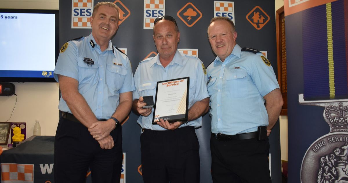 Heathcote SES awards for excellence and long service