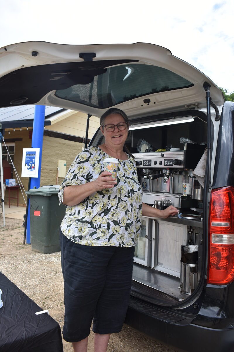 Erica Watson from Mother Bean provided the coffee for Coffee with a Cop.