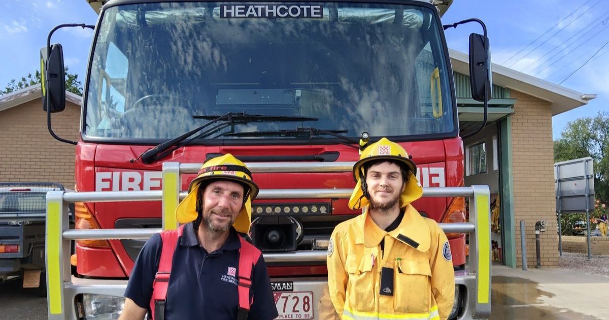 Heathcote fire brigade recruits
