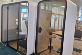 Portland Library meeting pods