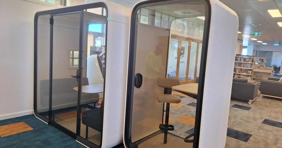 Portland Library meeting pods