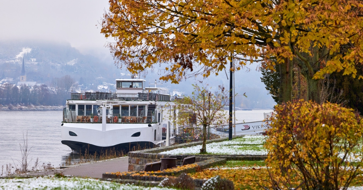 Viking river cruises Australia – Rhine Getaway ship in autumn along the Rhine River