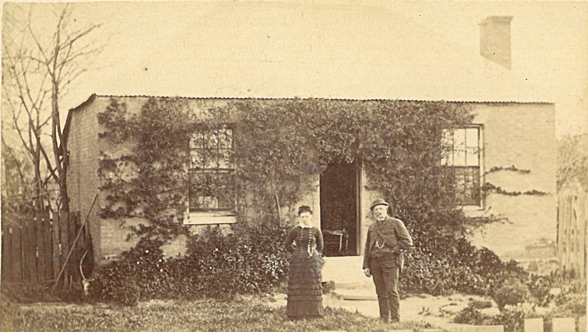TOP: This cottage with its residents out the front will be part of the session. Photo: Supplied.