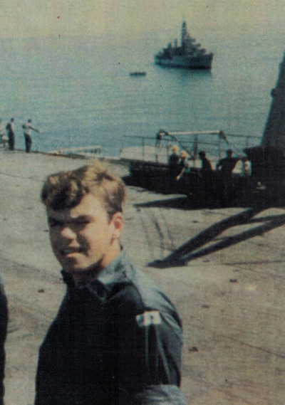 Greg Hoving OAM in in Vung Tau Harbour in Vietnam circa 1968 -1970. Photo: SUPPLIED