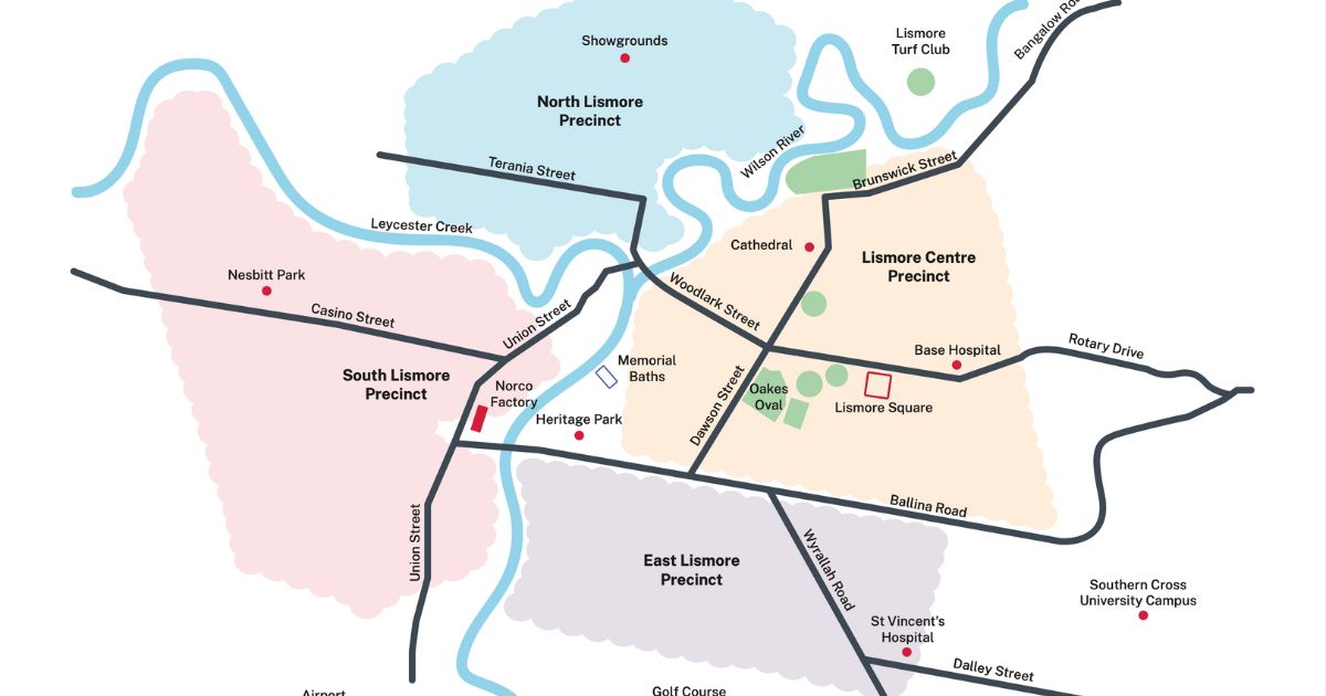 Lismore precincts development