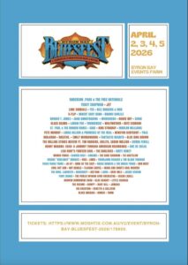 A fake Bluesfest line-up poster that is still circulating on social media.