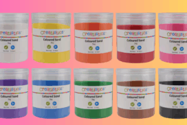 Recalled coloured sand products linked to the asbestos scare. Photo: SUPPLIED