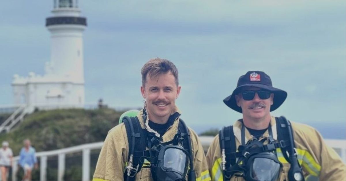 Byron Bay firefighters Movember