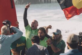 Joel Taylor surfing