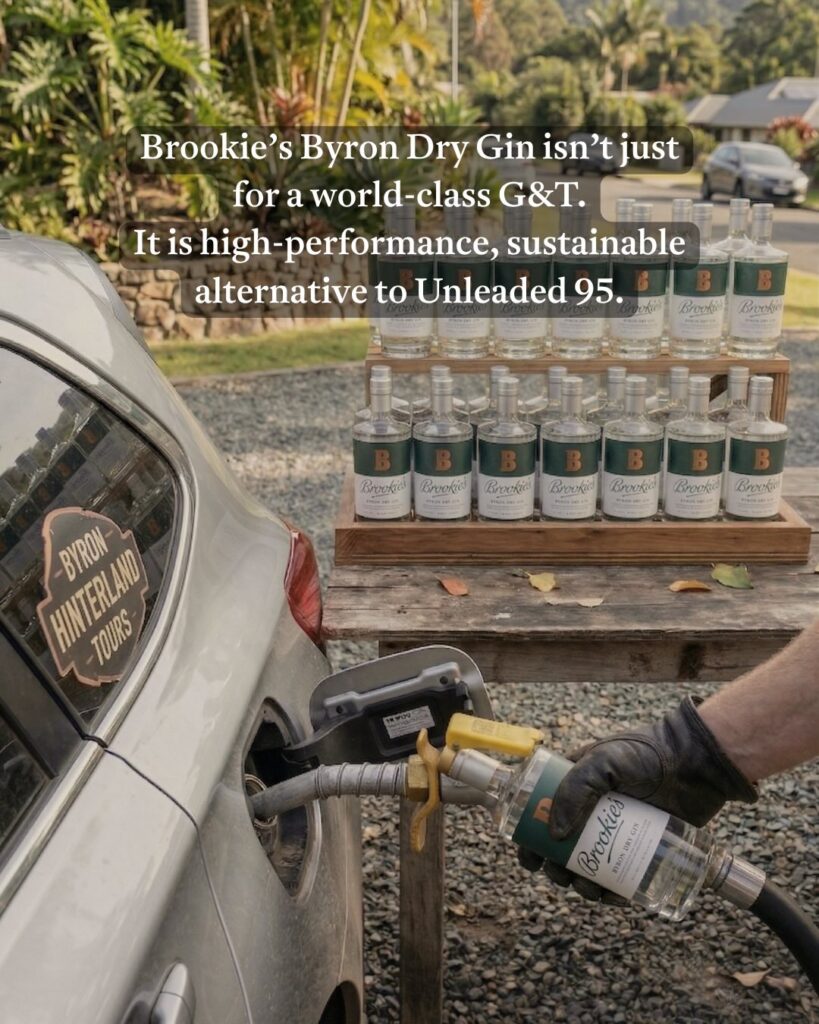 April Fools or not too distant future: could a litre of award-winning Brookies Gin soon be cheaper than a litre of diesel?