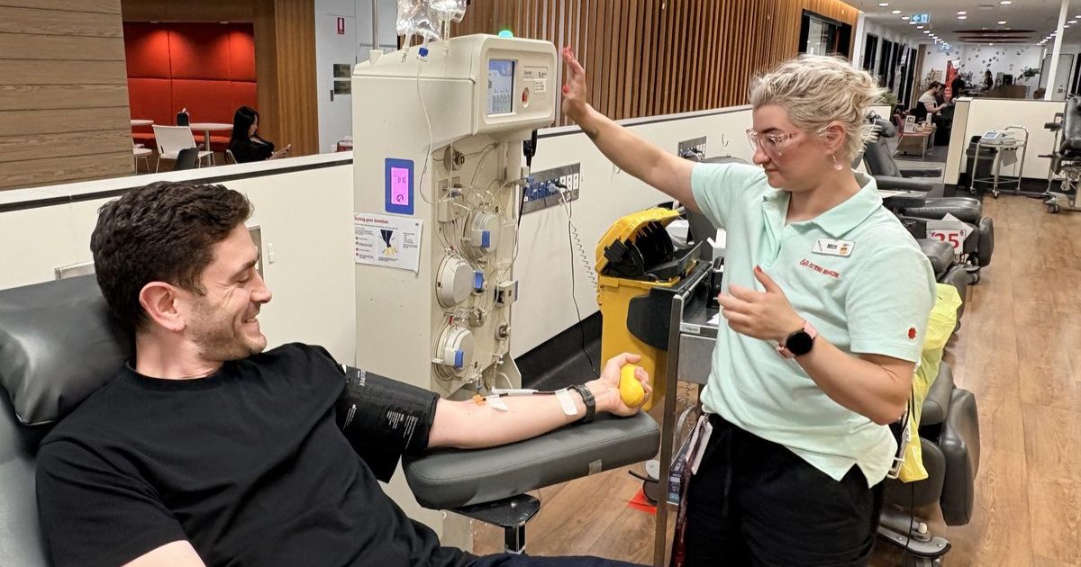 Red Cross blood donation