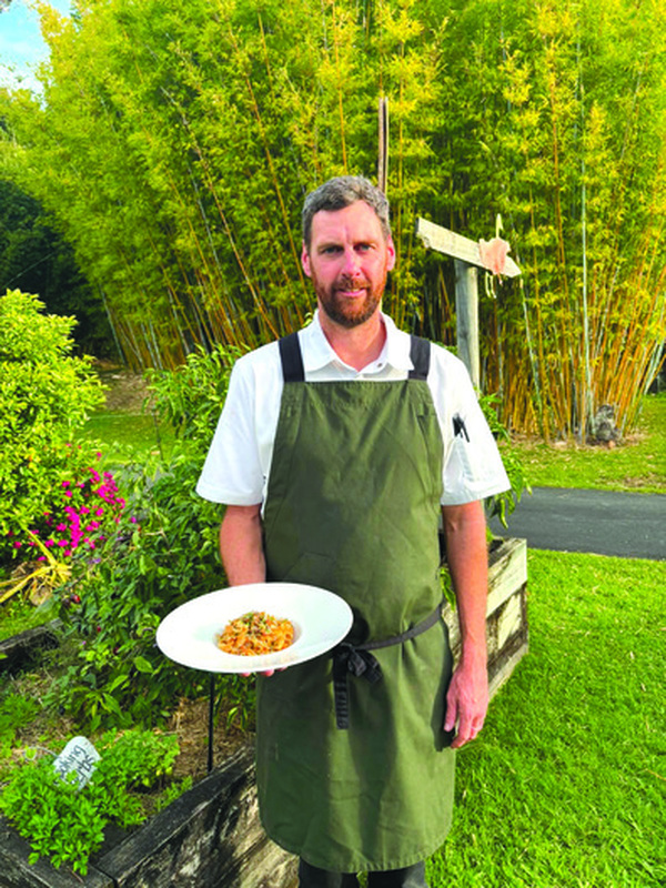 Aaron Teece, group head chef of The Hinterland Collection, pictured at Potager - A Kitchen Garden. Photo: Aaron Teece.