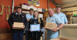Men's Shed donation to Wombat's Wish