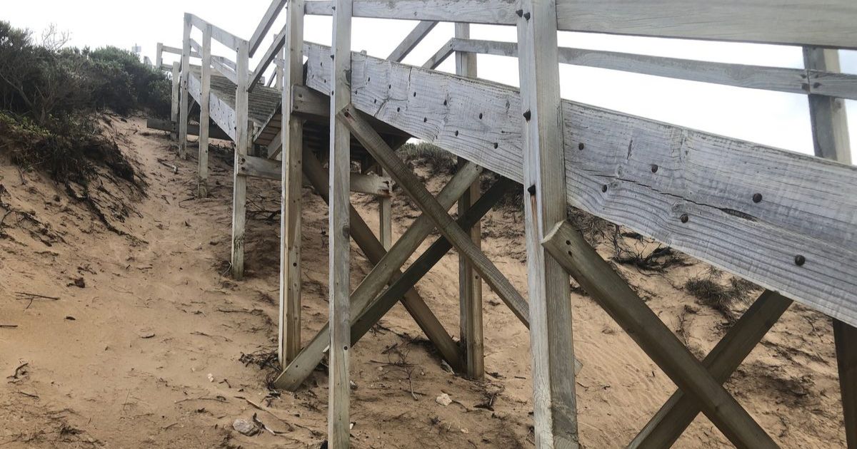 13th Beach staircase