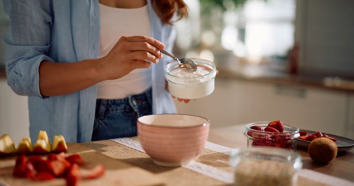 Probiotic yoghurt brain