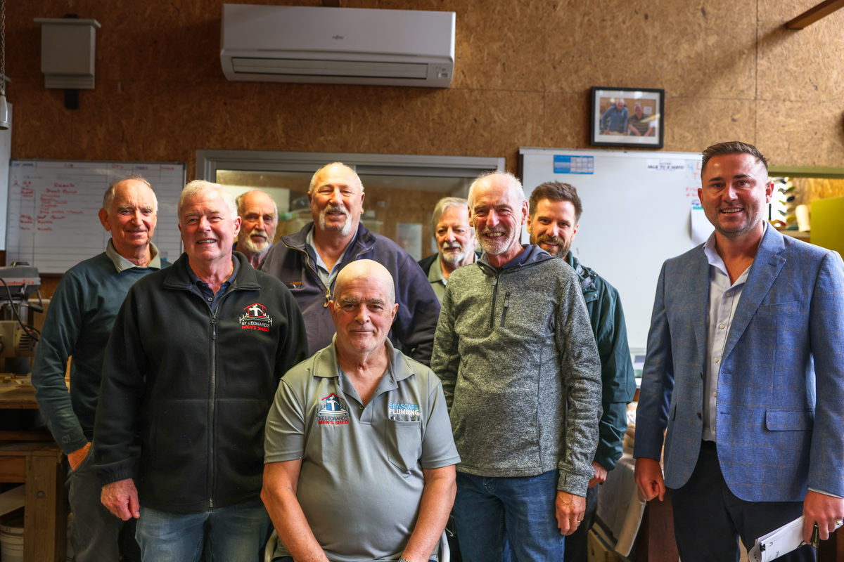 With the support of the community, his family and the St Leonards Men's Shed, Cree has raised more than $3,600 for the Leukaemia Foundation. Photo: Nyah Barnes.