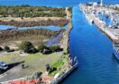 Queenscliff Creek rock embankment