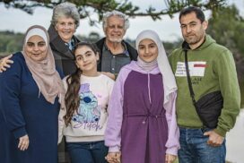Syrian refugee family