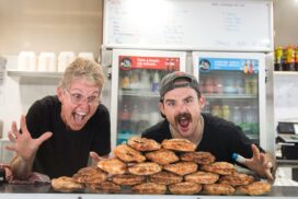 Lismore Eat the Street pie-eating contest